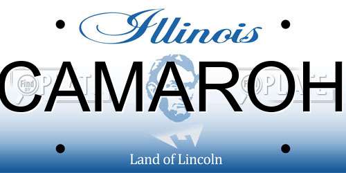 CAMAROH Illinois License Plate