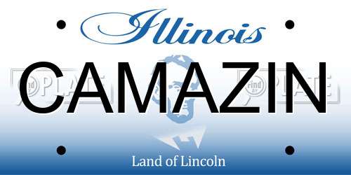 CAMAZIN Illinois License Plate