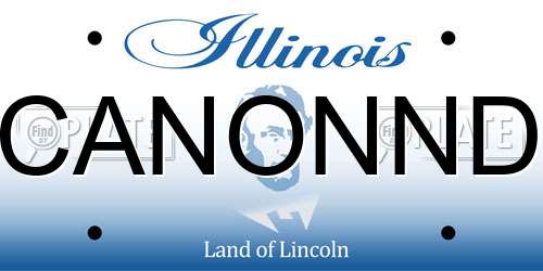CANONND Illinois License Plate