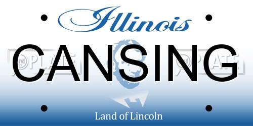 CANSING Illinois License Plate