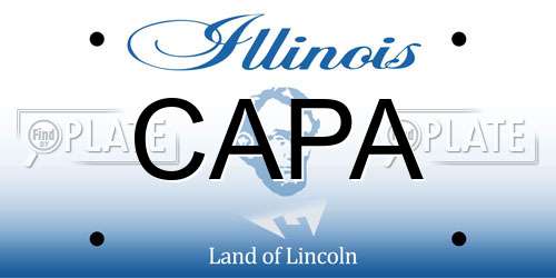 CAPA Illinois License Plate