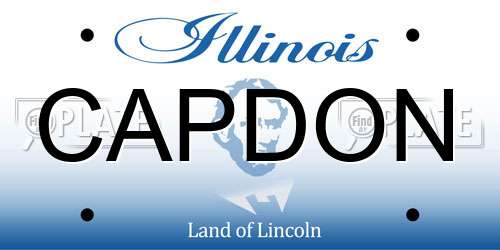CAPDON Illinois License Plate