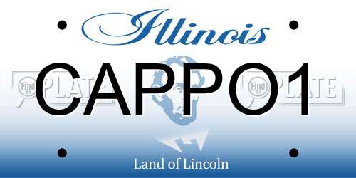 CAPPO1 Illinois License Plate