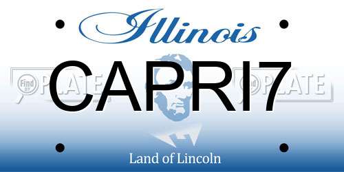 CAPRI7 Illinois License Plate