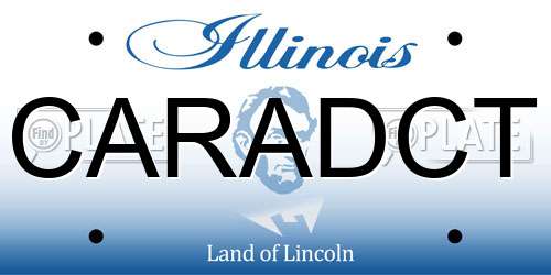 CARADCT Illinois License Plate