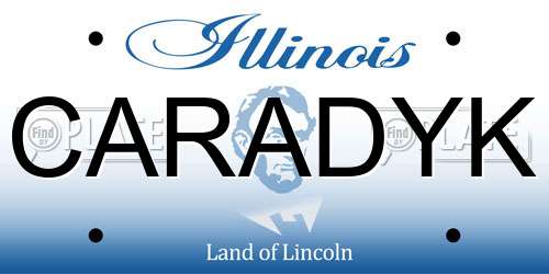 CARADYK Illinois License Plate