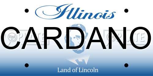 CARDANO Illinois License Plate