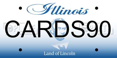 CARDS90 Illinois License Plate