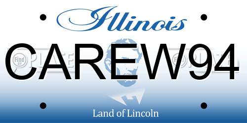 CAREW94 Illinois License Plate