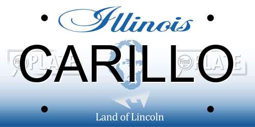 CARILLO Illinois License Plate