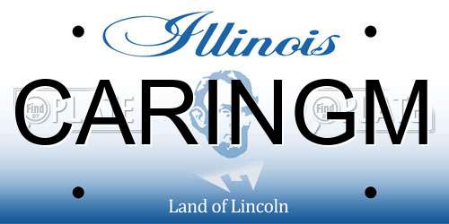 CARINGM Illinois License Plate
