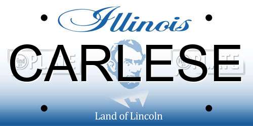CARLESE Illinois License Plate