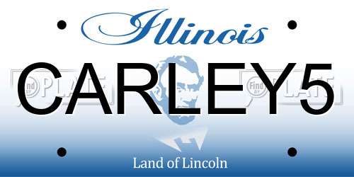 CARLEY5 Illinois License Plate