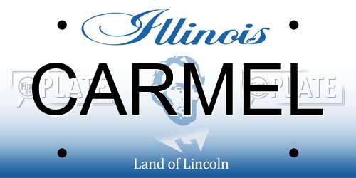 CARMEL Illinois License Plate