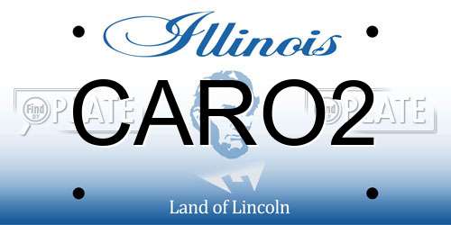 CARO2 Illinois License Plate