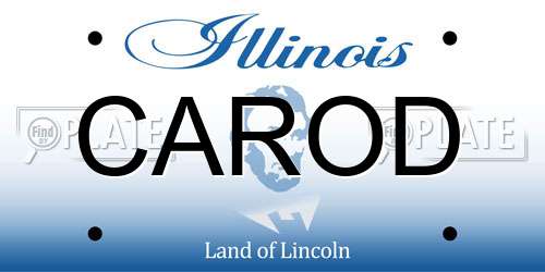 CAROD Illinois License Plate