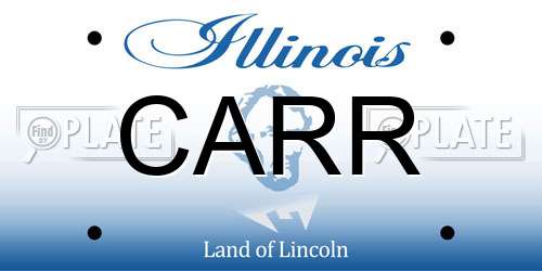 CARR Illinois License Plate