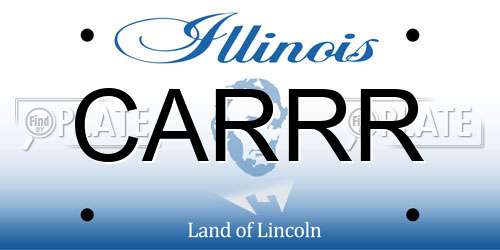 CARRR Illinois License Plate