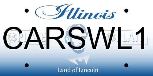 CARSWL1 Illinois License Plate