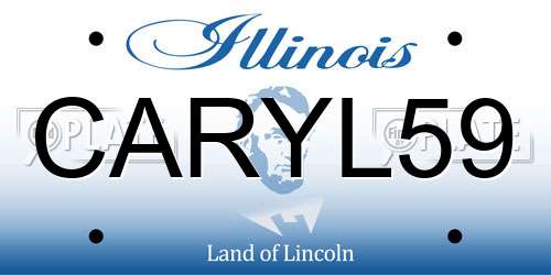 CARYL59 Illinois License Plate