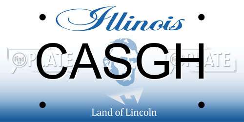 CASGH Illinois License Plate