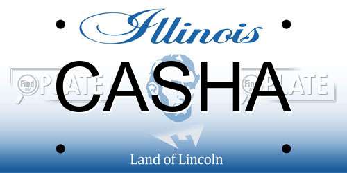 CASHA Illinois License Plate