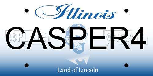 CASPER4 Illinois License Plate