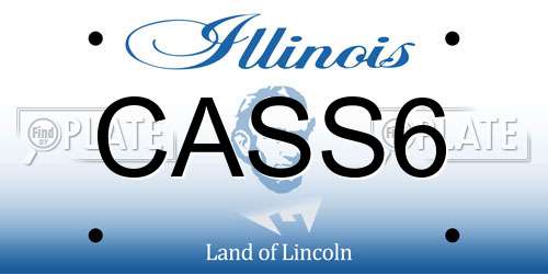 CASS6 Illinois License Plate