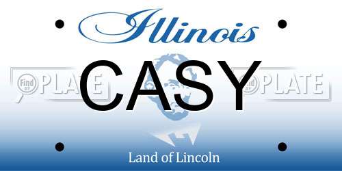 CASY Illinois License Plate