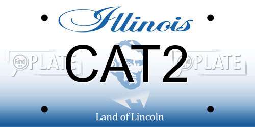 CAT2 Illinois License Plate