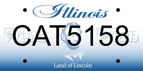 CAT5158 Illinois License Plate