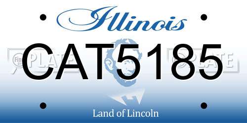 CAT5185 Illinois License Plate