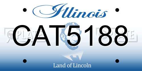 CAT5188 Illinois License Plate