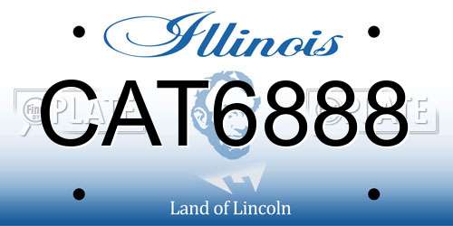 CAT6888 Illinois License Plate