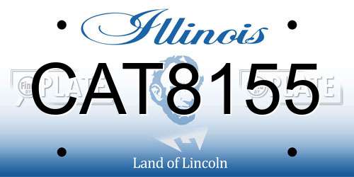 CAT8155 Illinois License Plate