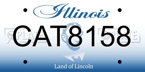 CAT8158 Illinois License Plate