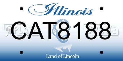 CAT8188 Illinois License Plate