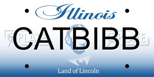 CATBIBB Illinois License Plate