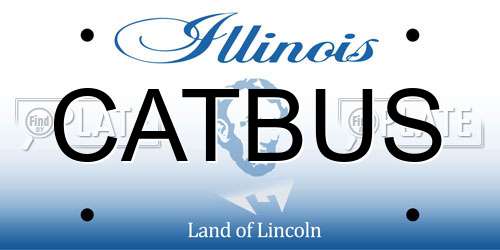 CATBUS Illinois License Plate