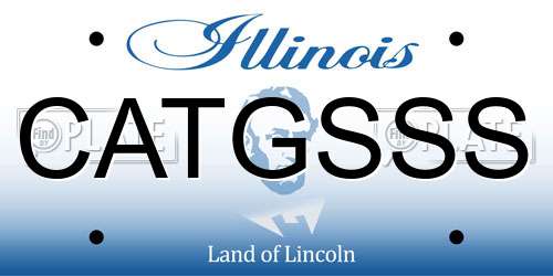 CATGSSS Illinois License Plate