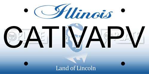 CATIVAPV Illinois License Plate