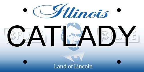CATLADY Illinois License Plate