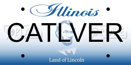 CATLVER Illinois License Plate