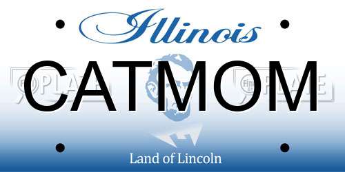 CATMOM Illinois License Plate