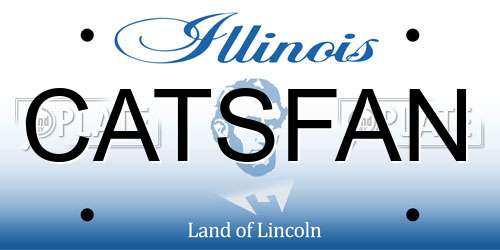 CATSFAN Illinois License Plate