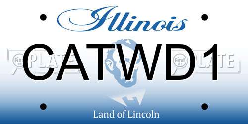 CATWD1 Illinois License Plate