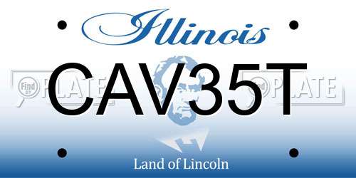 CAV35T Illinois License Plate