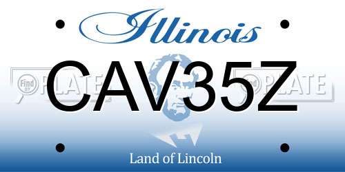 CAV35Z Illinois License Plate