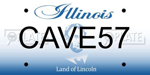 CAVE57 Illinois License Plate
