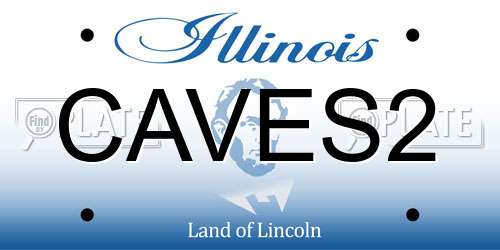 CAVES2 Illinois License Plate